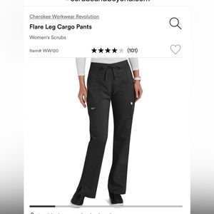 Cherokee Women’s Workwear Flare Leg Scrub Pants